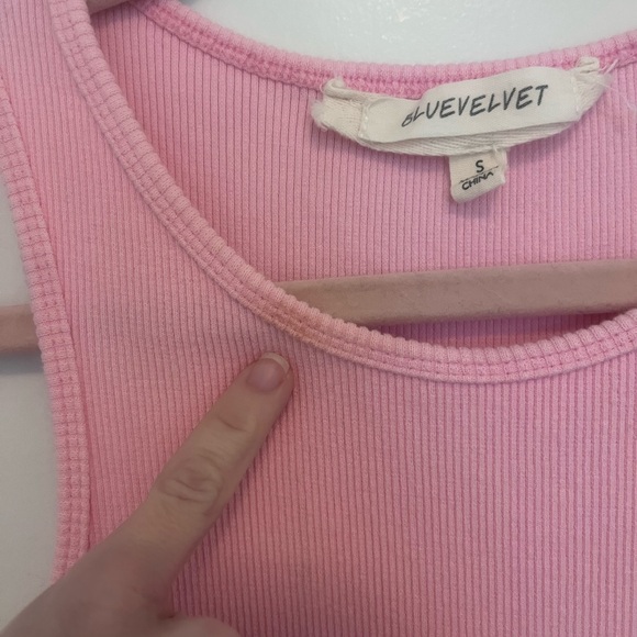 Blue velvet light pink spring jumpsuit size small never worn - Picture 6 of 7